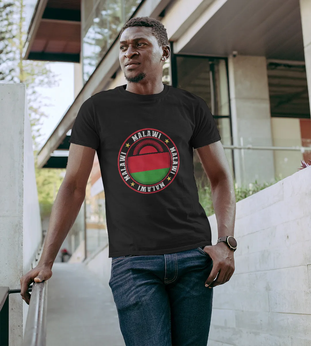 1sttheworld T-Shirt - Flag Of Malawi T-Shirt Black A35