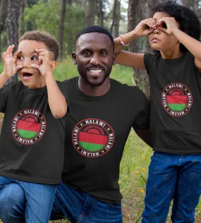 1sttheworld T-Shirt - Flag Of Malawi T-Shirt Black A35