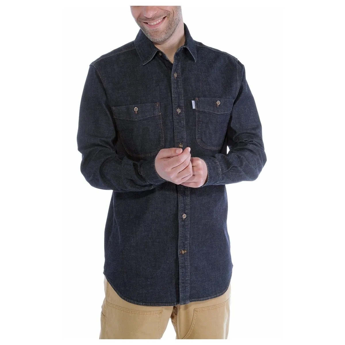 Carhartt&#x20;102257&#x20;Sale&#x3A;&#x20;Rugged&#x20;Flex&#xAE;&#x20;Patten&#x20;Denim&#x20;Shirt&#x20;-&#x20;Rotary&#x20;Rinse