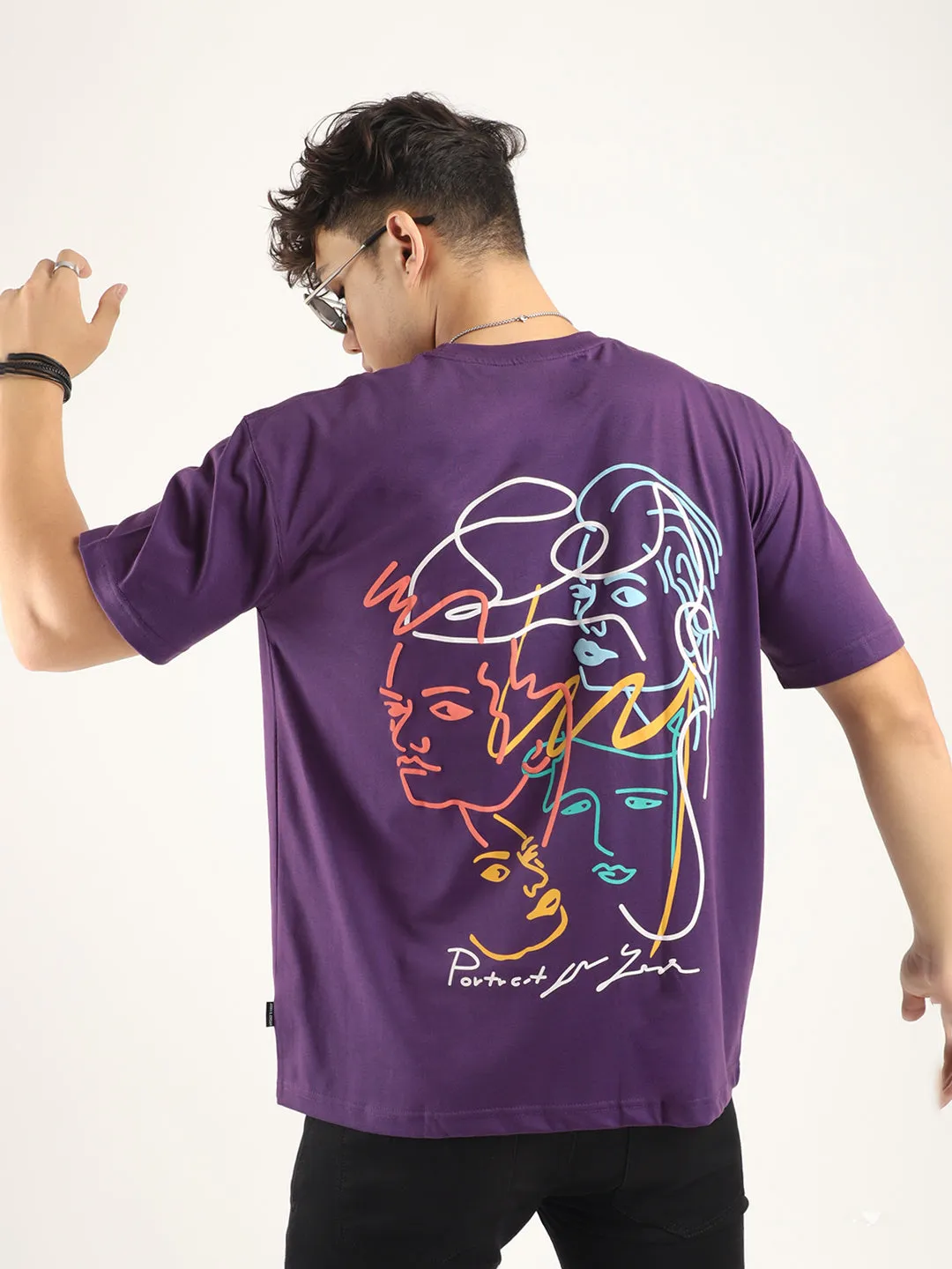 Comfort Purple Oversized T-Shirt