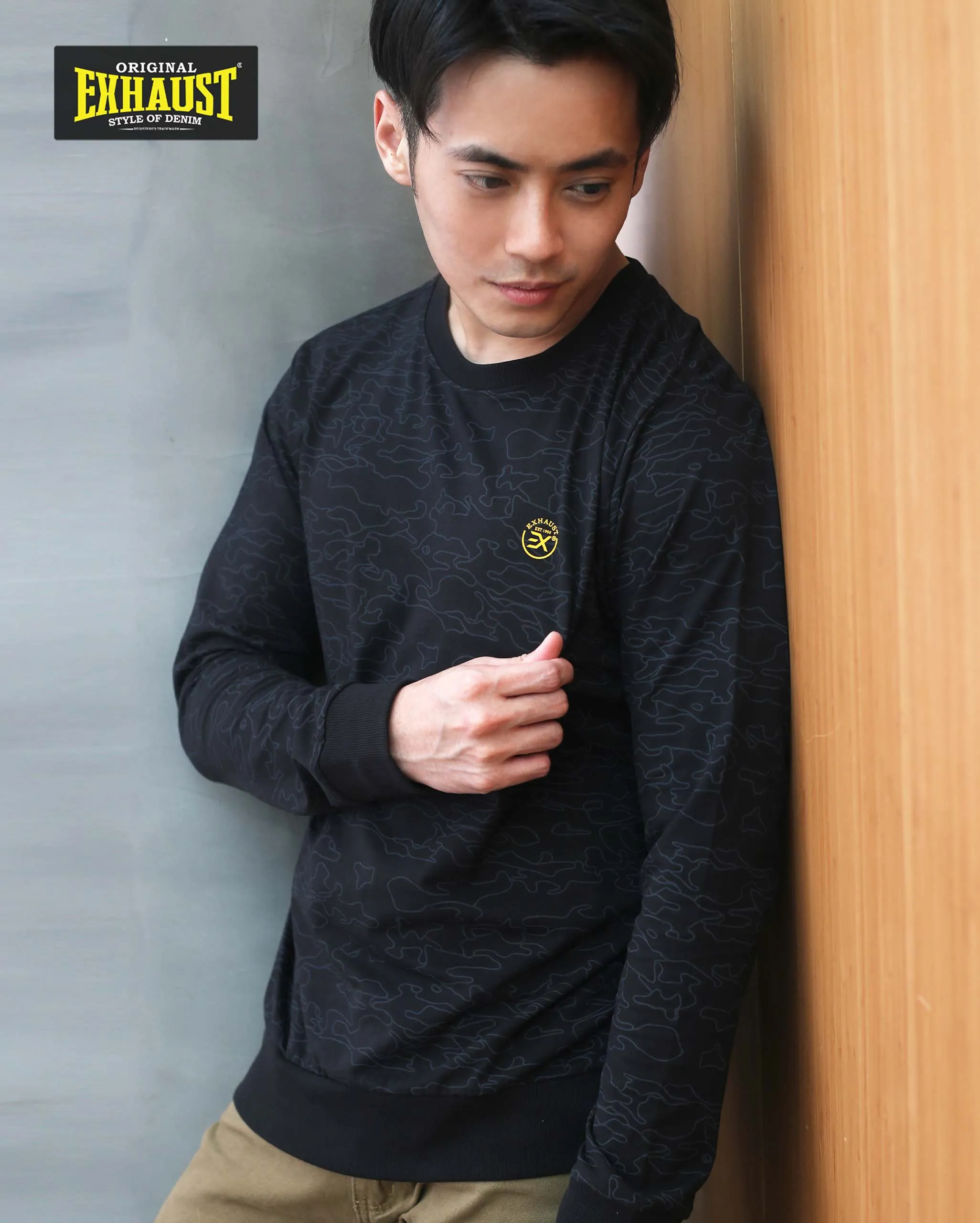 EXHAUST Long Sleeve Sweater 1411