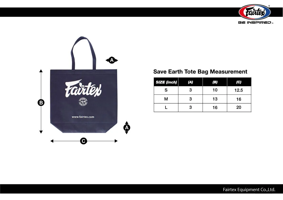 Fairtex Save Earth Tote Bag