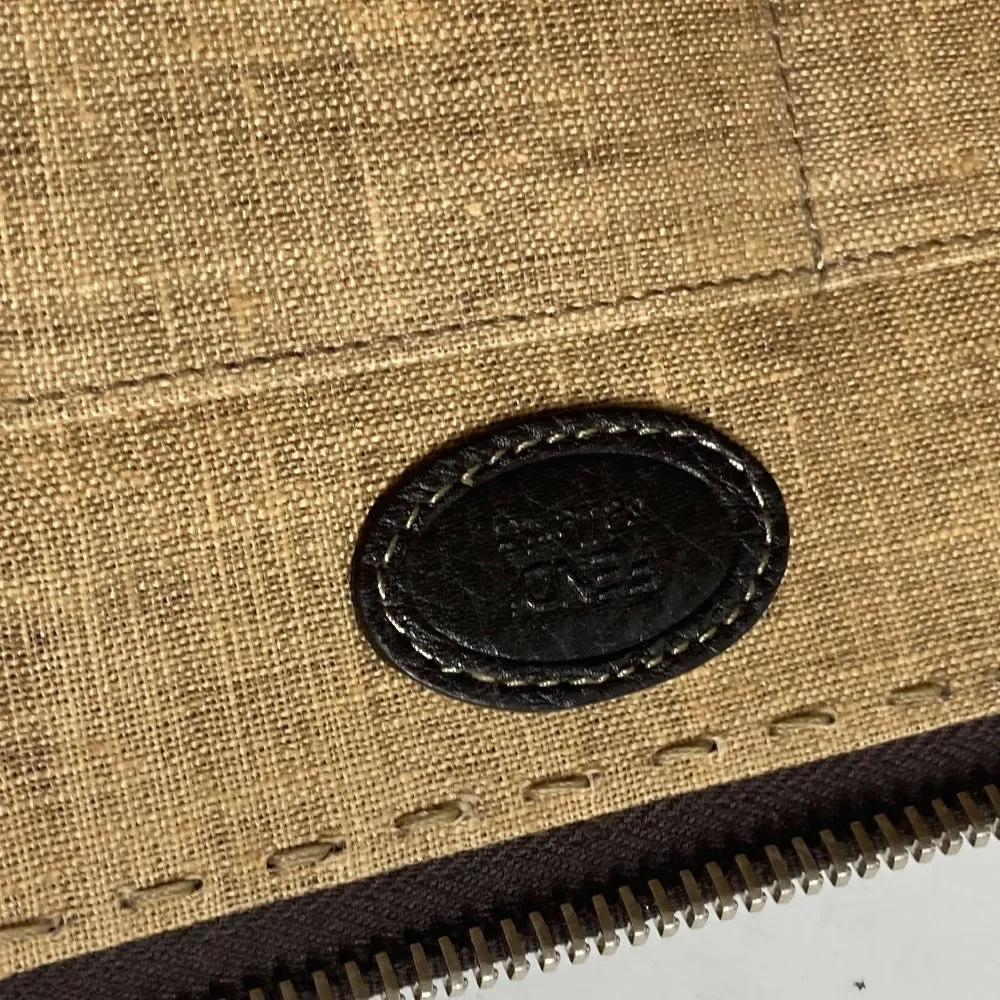 FENDI Clutch bag leather Dark brown bag pouch Celeria mens Used