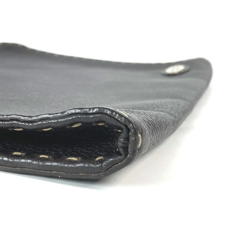 FENDI Clutch bag leather Dark brown bag pouch Celeria mens Used