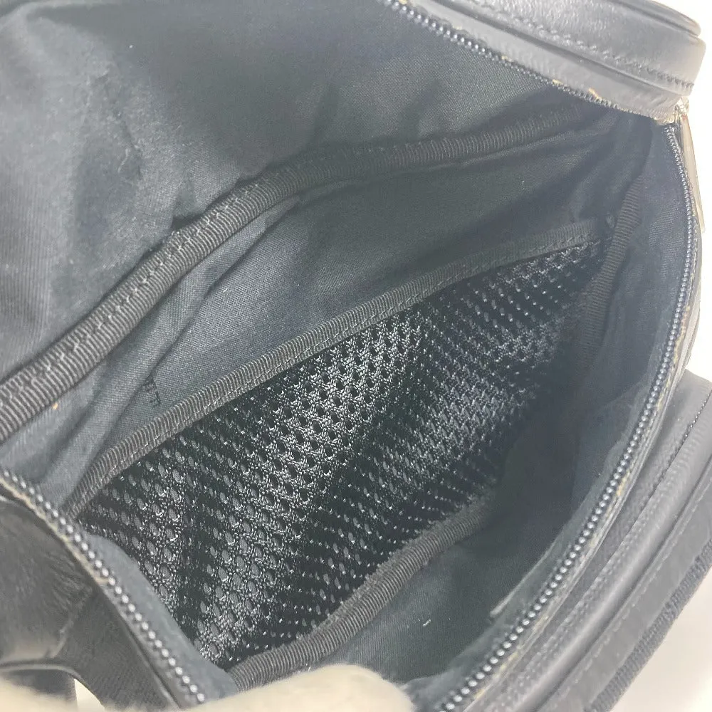 FENDI Sling bag 7VA483 polyamide/leather black Crossbody Shoulder Bag Zucca mesh mens Used