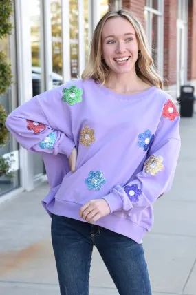 FLOWER PATCH SWEATSHIRT