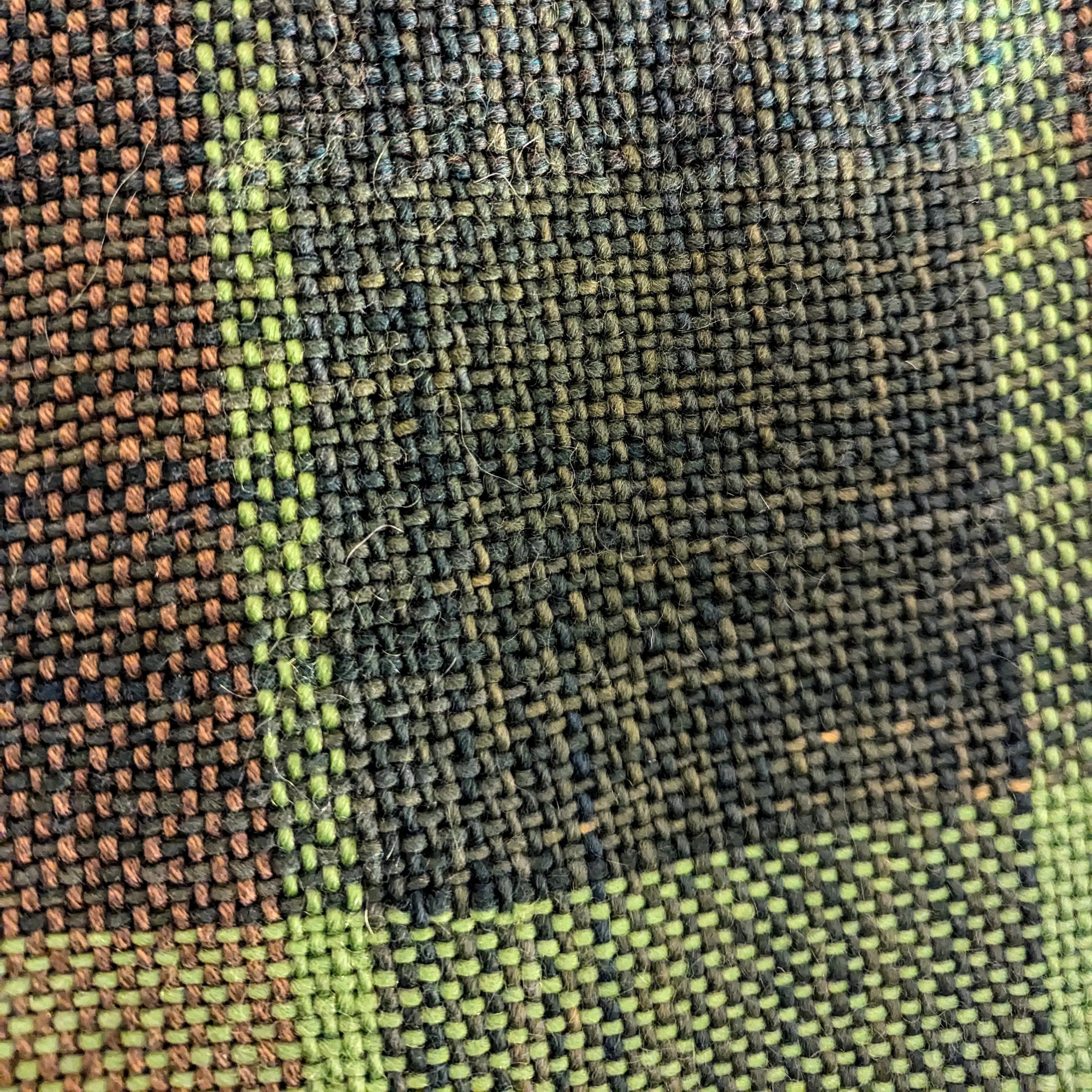 Hemlock Forest Green Handwoven Merino Blend Scarf
