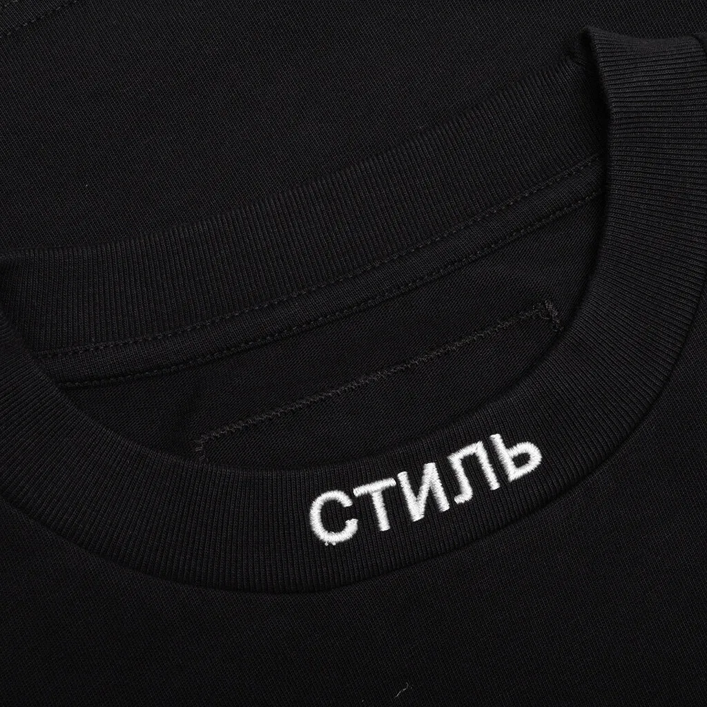 NF CTNMB S/S Tee Neck Logo - Black/White