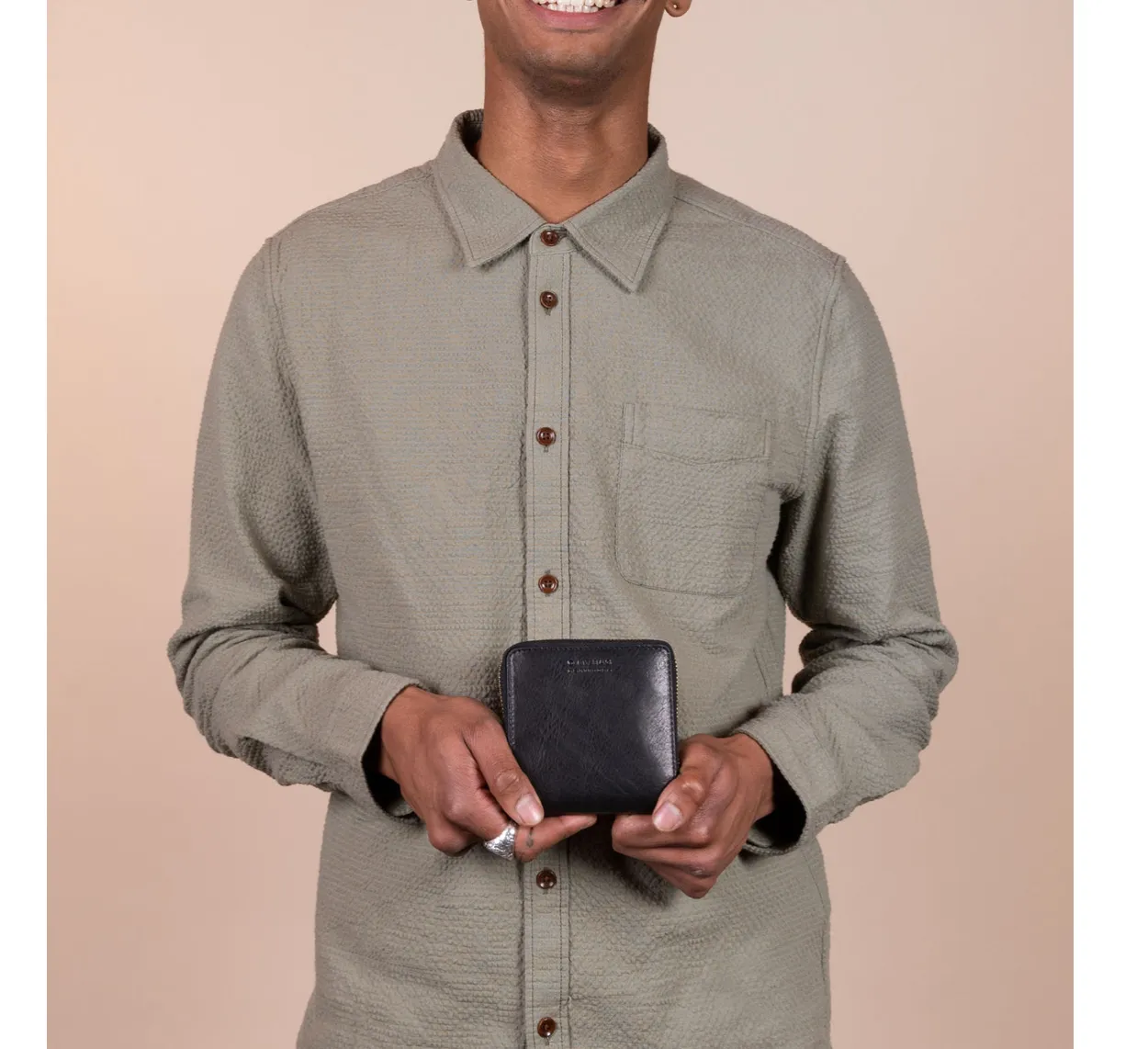 O My Bag - Sonny Square Wallet Black