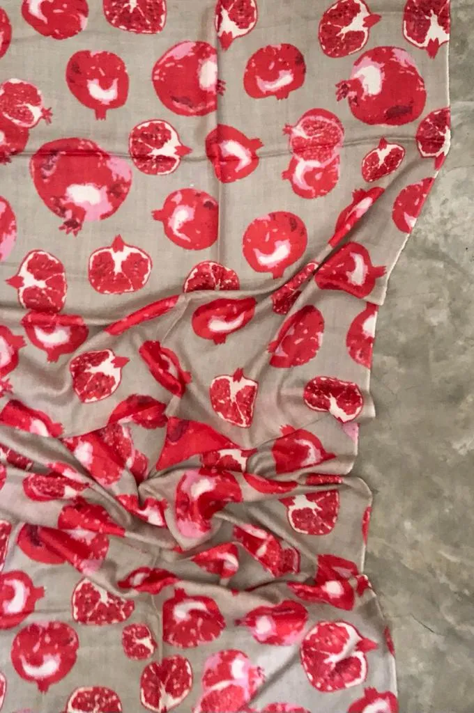 Pomegranate Scarf
