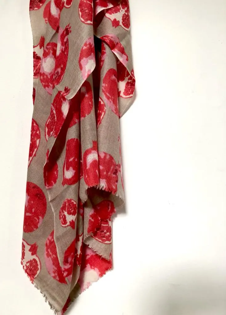Pomegranate Scarf