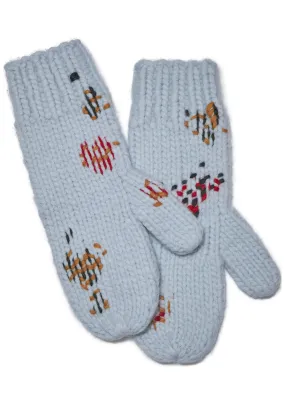 Roan Mittens Light Blue