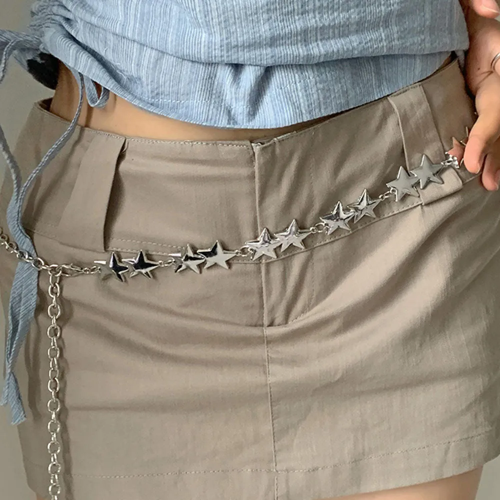 SIlver Star Chain Belt