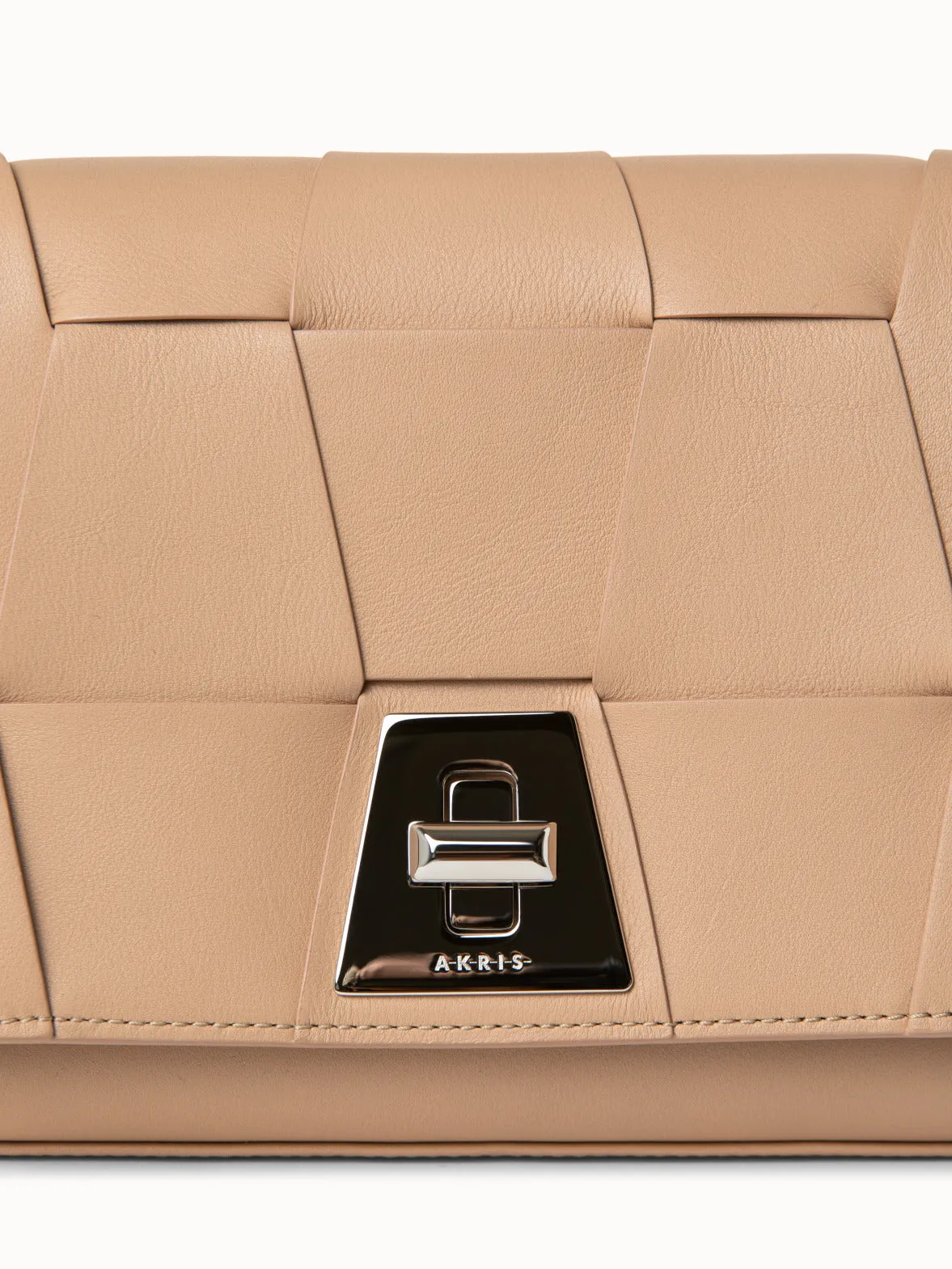 Small Anouk Day Bag aus geflochtenen Ledertrapezen