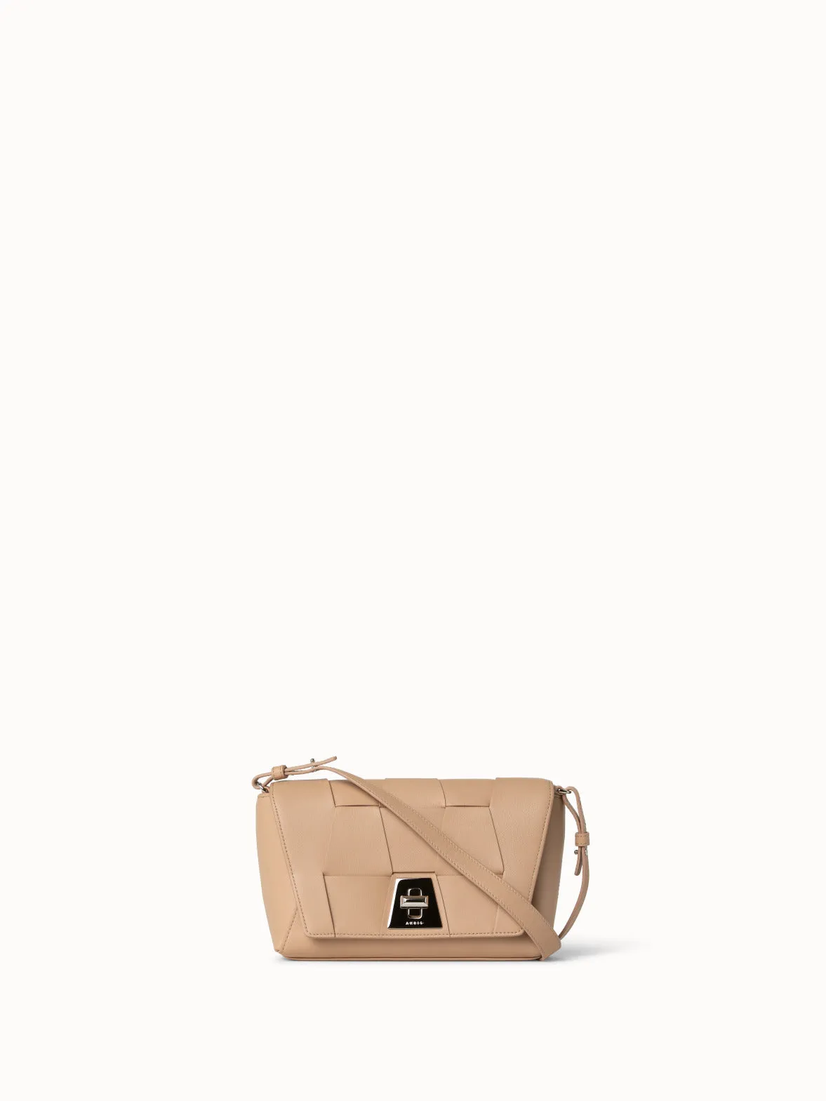 Small Anouk Day Bag aus geflochtenen Ledertrapezen