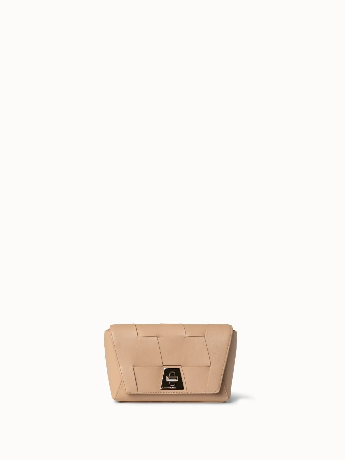 Small Anouk Day Bag aus geflochtenen Ledertrapezen