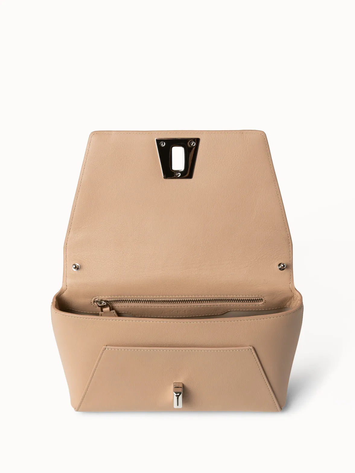 Small Anouk Day Bag aus geflochtenen Ledertrapezen