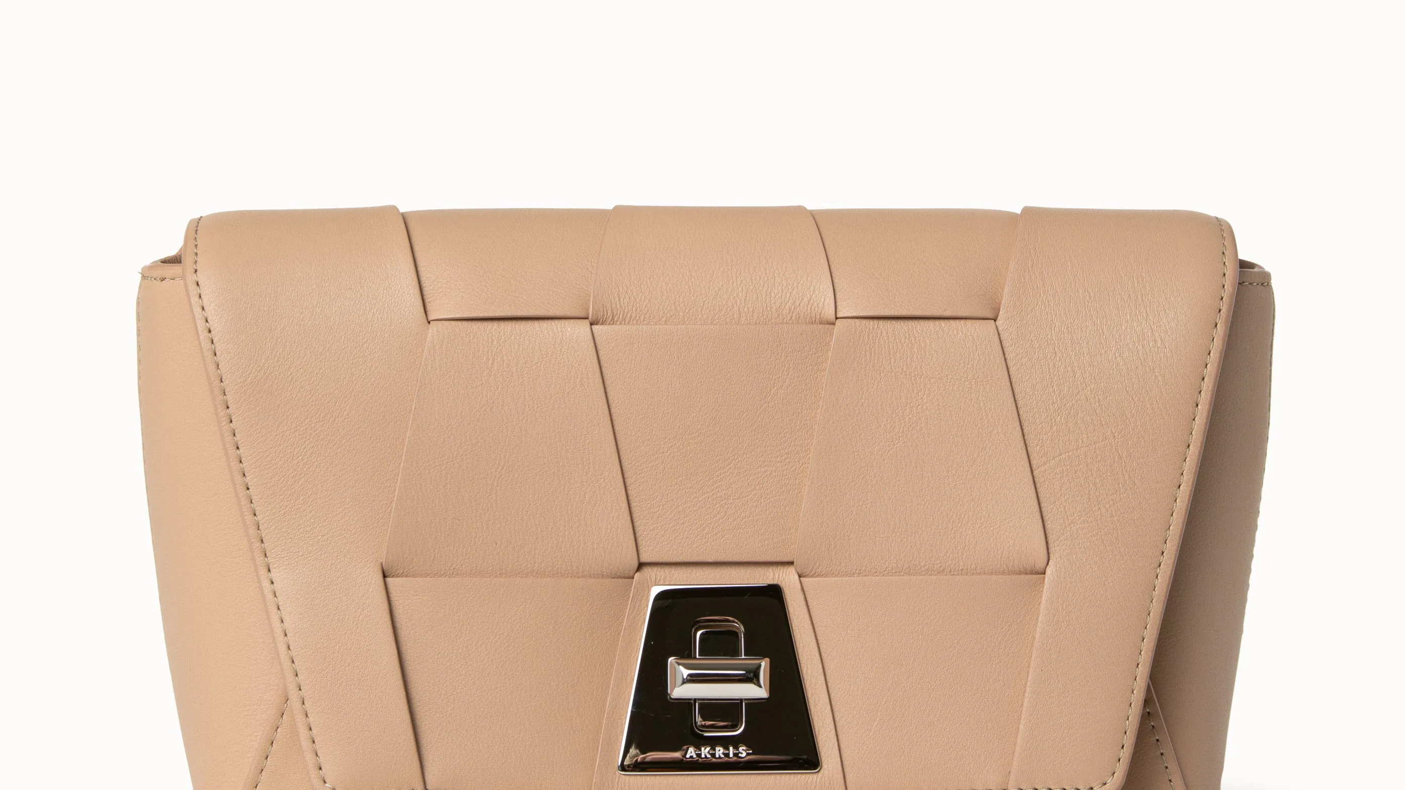 Small Anouk Day Bag aus geflochtenen Ledertrapezen