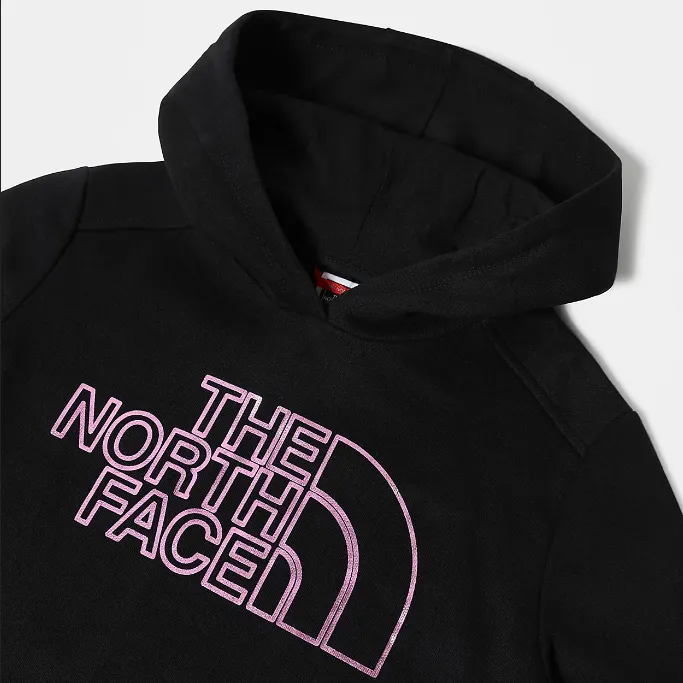 The North Face Drew Peak girl's short hoodie NF0A558SGAL black-violet
